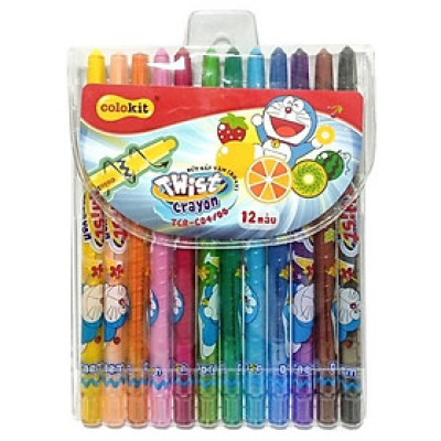 Bút Sáp Vặn Tcr-C04/Do (12 Màu)