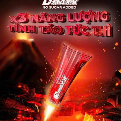 DMAXX thức uống bổ sung vitamin năng lượng không đường DAMODE 91 gói màu đỏ mỗi gói 2,2gr