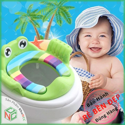 (Tiện Lợi) Bệ Lót Tấm Ngồi Thu Nhỏ KhoNCC Hàng Chính Hãng Cho Bé Có Tay Nắm - Giúp An Toàn Thuận Tiện Khi Vệ Sinh - LTP-BBCCTC