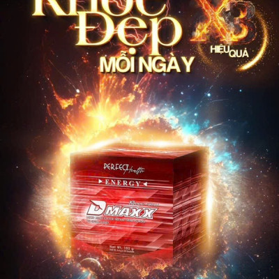 DMAXX thức uống bổ sung vitamin năng lượng không đường DAMODE 77 gói màu đỏ mỗi gói 2,2gr