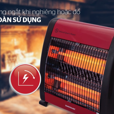Sưởi Điện Hồng Ngoại SUNHOUSE SHD7013 800W- Hàng chính hãng