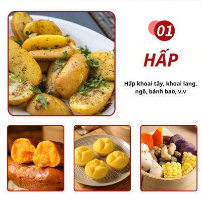 Nồi cơm điện đa năng SOKANY SK-07078 dung tích lớn 6L, bảo quản nhiệt thông minh, nấu cơm, hầm, hấp, tiện lợi mọi lúc mọi nơi - HÀNG CHÍNH HÃNG