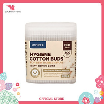 Tăm bông sơ sinh 1 đầu xoắn Mother-K Hàn Quốc (300c)