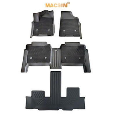 Thảm ô tô sd3  2 lớp dạng lưới lục giác Hyundai Custin màu đen - bề mặt cao su siêu sạch - Macsim