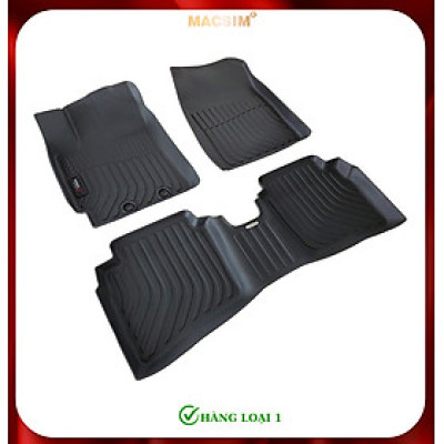 Thảm lót sàn xe ô tô Hyundai Accent 2024+ Nhãn hiệu Macsim chất liệu nhựa TPE cao cấp màu đen