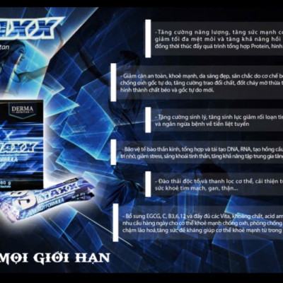 DMAXX thức uống bổ sung vitamin năng lượng có đường DAMODE 93 gói màu xanh mỗi gói 22gr