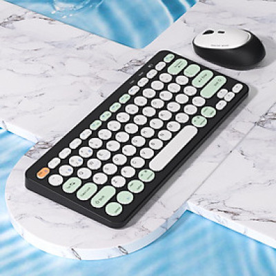 Bàn phím không dây HXSJ K610 VIP Bluetooth giảm ồn, gọn nhẹ dễ mang đi, phù hợp PC/ Laptop/ Điện thoại/Máy tính bảng- Hàng chính hãng