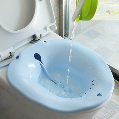 Chậu nhựa cứng kèm vòi xịt tiện lợi xông vùng kín cho bệnh nhân trĩ/ phụ khoa/ phụ nữ sau sinh CNM03