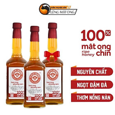 COMBO mua 2 TẶNG 1 cùng loại: Mật ong nguyên chất rừng Phương Nam chai  630g
