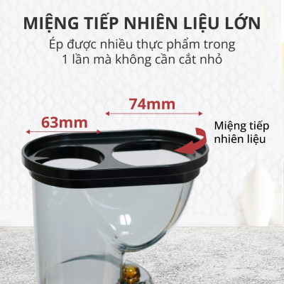 Máy Ép Trái Cây Mishio MK313 motor đồng máy nặng 5.2Kg - Hàng Chính Hãng