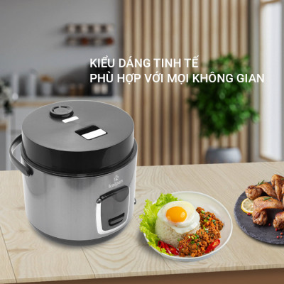 Nồi cơm điện cao cấp Kalpen R7 dung tích 1.8L công suất 700W - Hàng chính hãng