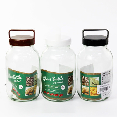 Chai thủy tinh có quai xách Echo Glass Bottle 1.0L - Hàng Nội Địa Nhật Bản