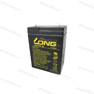 Ắc Quy LONG WP5-6 6V-5AH Bình ắc quy khô 6V cho xe điện trẻ em ,đèn khẩn cấp,quạt sạc