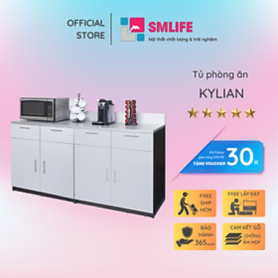 Tủ phòng ăn bằng gỗ phong cách sang trọng SMLIFE Kylian