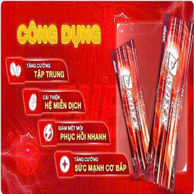DMAXX thức uống bổ sung vitamin năng lượng không đường DAMODE 77 gói màu đỏ mỗi gói 2,2gr