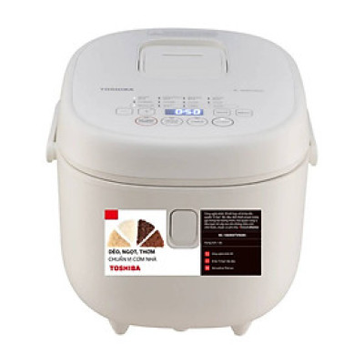 Nồi cơm điện tử Toshiba 1.8 lít RC-18DR4TVN(W) màu Trắng - Hàng chính hãng