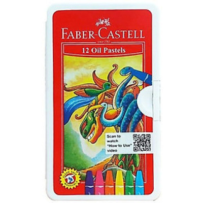 Faber-Castell-120063On-Bút Sáp Dầu - 12 Màu + Chuốt
