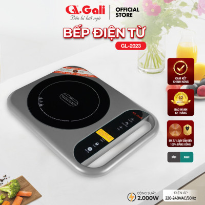 Bếp điện từ đa năng Gali GL-2023 2000w, công nghệ nấu cao tần, điều chỉnh cảm ứng, đĩa từ 100% dây đồng, hàng nhập khẩu chính hãng bảo hành 12 tháng.