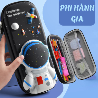 [CHỌN MẪU]-Hộp bút – Hộp đựng bút thiết kế 3D có khóa kéo chống thấm nước 3 ngăn tiện lợi nhiều kiểu dáng