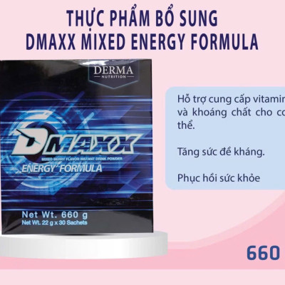 DMAXX thức uống bổ sung vitamin năng lượng có đường DAMODE 93 gói màu xanh mỗi gói 22gr