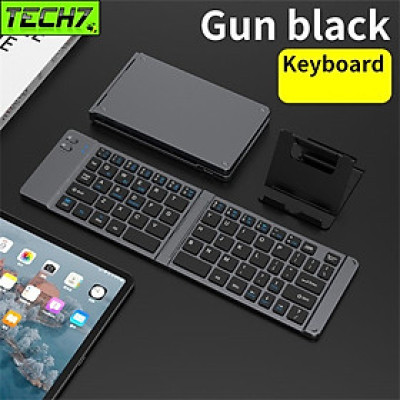 Bàn phím mini Gấp gọn không dây Z200 kết nối bluetooth 5.2 + 3.0 + Usb wireless 2.4g hàng nhập khẩu