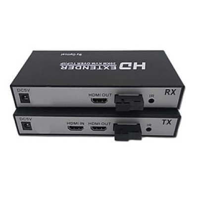 SOAIY Bộ Kéo Dài HDMI Qua Dây Quang Xa 20KM KVM TCP/IP Hỗ Trợ 2 Cổng HDMI - Hàng Nhập Khẩu