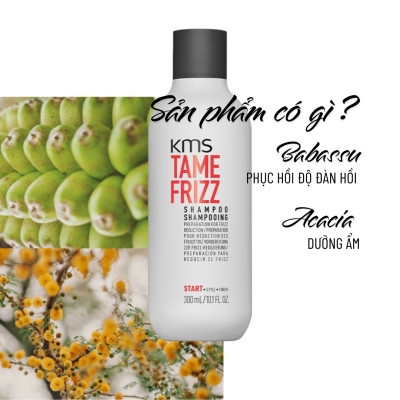 Dầu Gội Dưỡng Tóc Mềm Mượt Goldwell KMS Tamefrizz Kiểm Soát Bông Xù, Giảm Xơ Rối Lên Đến 99%
