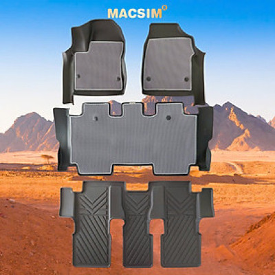 Thảm ô tô sd3 2 lớp dạng lưới lục giác Toyota Innova Cross 2023+ màu ghi  bề mặt cao su siêu sạch - Macsim