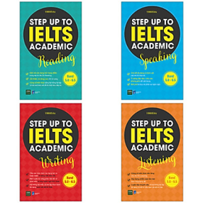 COMBO STEP UP TO IELTS ACADEMIC SPEAKING + LISTENING + READING + WRITING