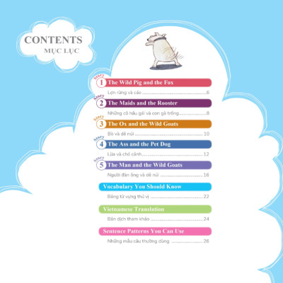 Learn English With Fables 10 - Học Tiếng Anh Qua Truyện Ngụ Ngôn Tập 10: The Wild Pig And The Fox - Lợn Rừng Và Cáo