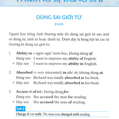 Các Lỗi Thường Gặp Trong Tiếng Anh - Common Mistakes In English - HASA