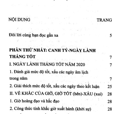 Chọn Điều Lành Tránh Điềm Dữ Năm Canh Tý 2020