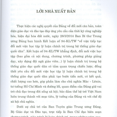 Combo 3 cuốn Giáo Trình Triết Học Mác – Lênin + Giáo Trình Kinh Tế Chính Trị Mác – Lênin + Giáo Trình Lịch Sử Đảng Cộng Sản Việt Nam (Dành Cho Bậc Đại Học Hệ Không Chuyên Lý Luận Chính Trị) - Bộ mới năm 2021