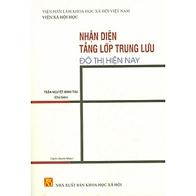 Sách - Nhận Diện Tầng Lớp Trung Lưu Đô Thị Hiện Nay (Sách chuyên khảo) - Trần Nguyệt Minh Chu