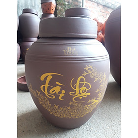 Hũ đựng rượu gốm sứ Bát Tràng loại 15L