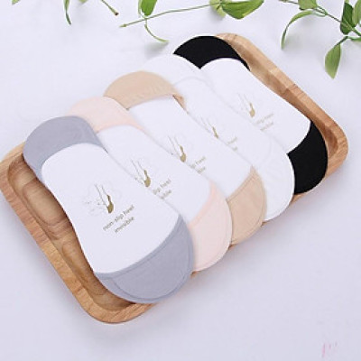 Combo 10 vớ lười siêu ngắn dành cho nữ (da + đen)