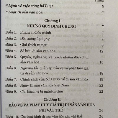 Luật Di Sản Văn Hoá Năm 2024