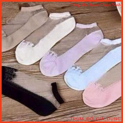 Combo 10 đôi tất ren công chúa cổ ngắn cho nữ