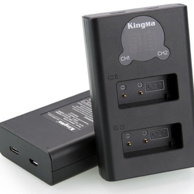 Sạc pin đôi LCD LP-E17 Kingma hàng chính hãng.