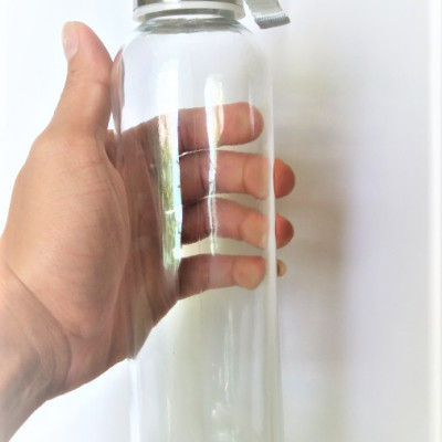 Combo 5 Chai Thủy Tinh đựng nước 500ML - Nắp Thiếc vặn có dây treo (Bình thủy tinh đựng nước, đựng sữa - Chai thủy tinh đựng nước ép)