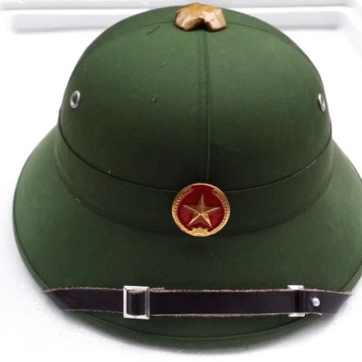 Mũ cối tàu cốt phíp vải nâu