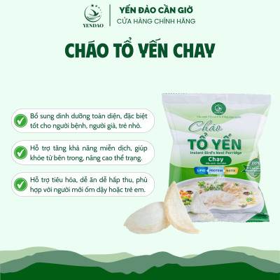 Yến Đảo - Gói Cháo Yến Chay Chất Lượng Giàu Dinh Dưỡng Ăn Liền Tiện Lợi Cho Mọi Người