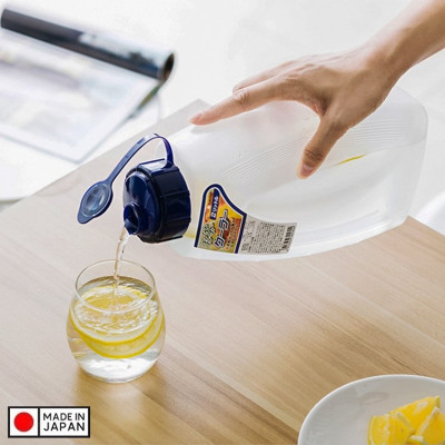 Bình nhựa có nắp đậy chịu nhiệt cao cấp với dung tích 2000ml - Hàng Nội Địa Nhật