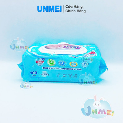 Combo Tiết Kiệm 3 Gói Khăn Ướt Bobby Care Không Hương 100 Tờ/Gói - Tặng 1 Gói Cùng Loại