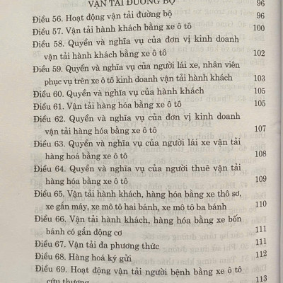 Luật Đường Bộ Năm 2024