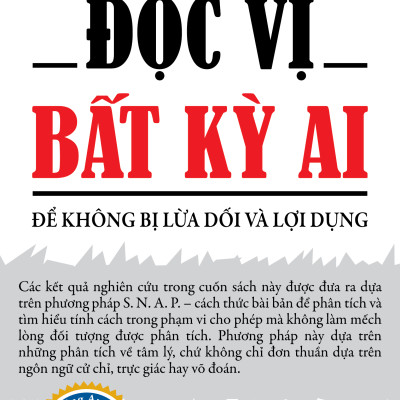 Sách- Đọc Vị Bất Kỳ Ai - Để Không Bị Lừa Dối Và Lợi Dụng- Kỹ Năng Sống (Tái Bản 2022)(89)- 2HBooks