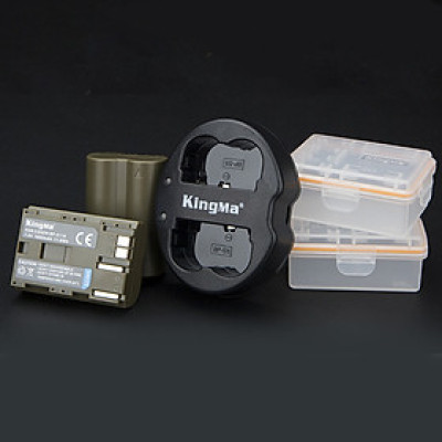 Bộ sản phẩm gồm 2  Pin + 1  Sạc KingMa BP-511A  - Hàng chính hãng 