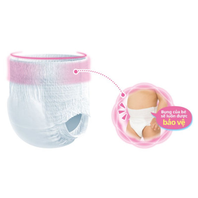Combo 3 Gói Tã Quần Cao Cấp Moony Nhật Bản size L44 Bé Gái