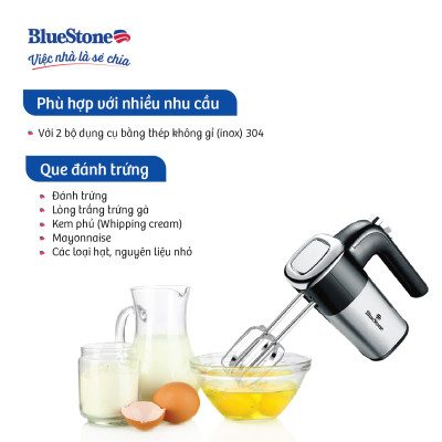 Máy Đánh Trứng Bluestone HMB-6338 , Công Suất 400W, Hàng Chính Hãng