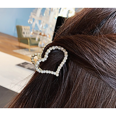 Kẹp tóc ngọc trai - kẹp gấp sau tóc